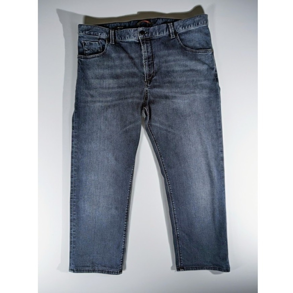 Alberto‎ Stone Super Stretch Dual FX Modern Fit Jeans Men's 38X25 Dark Wash